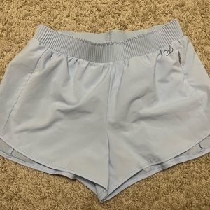 light blue athletic shorts
